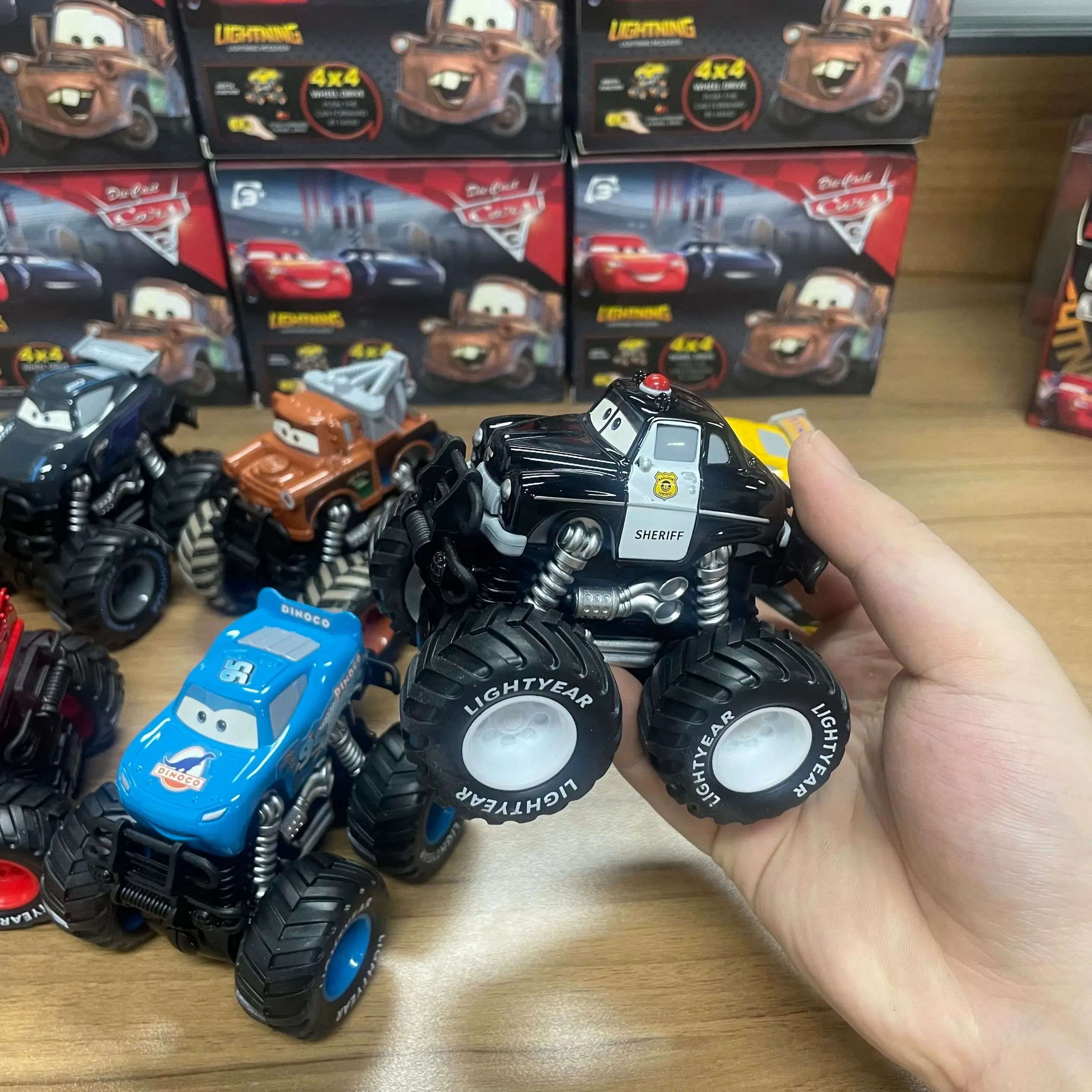 Disney Pixar Cars Set Lightning Mcqueen Figures Jackson Storm Mack Uncle Truck Pull-Back Cars Model Doll Children Toy For Gift