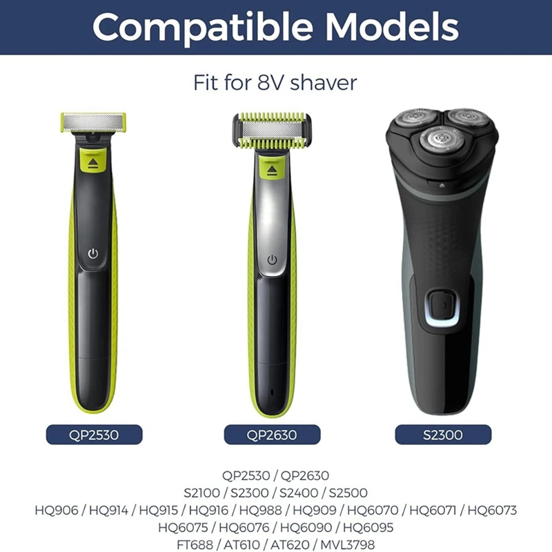 M14K-8V HQ850 Type-C Ładowarka do golarki Adapter do ładowania Konwerter do jednego ostrza QP2530 QP2630 Elektryczny trymer do brody