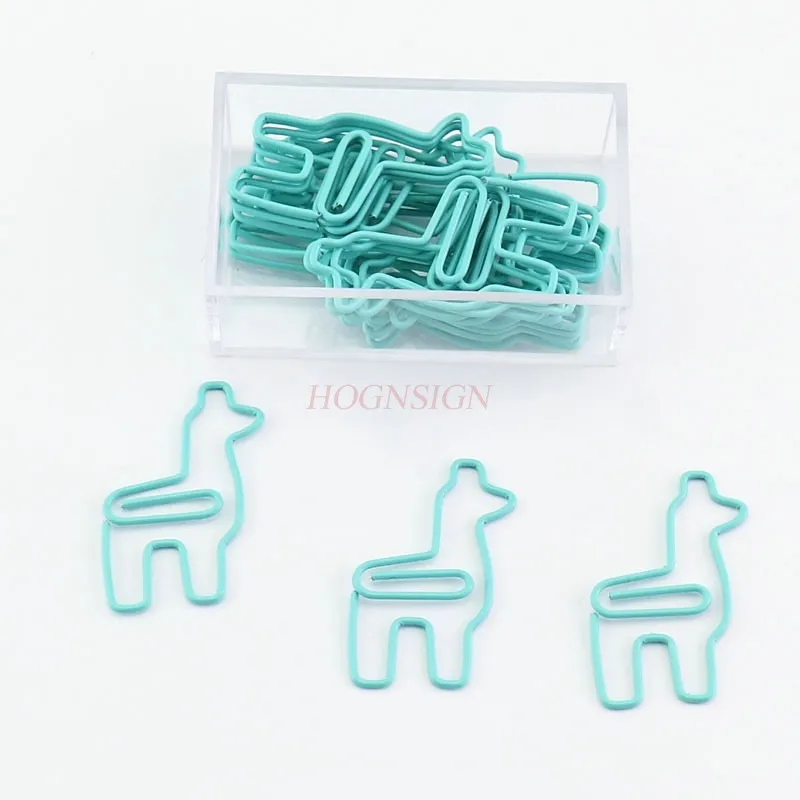 Alpaca Cute Styling Paper Clips, Handbooks, Decorative Bookmarks, Paper Clips, Stationery Storage