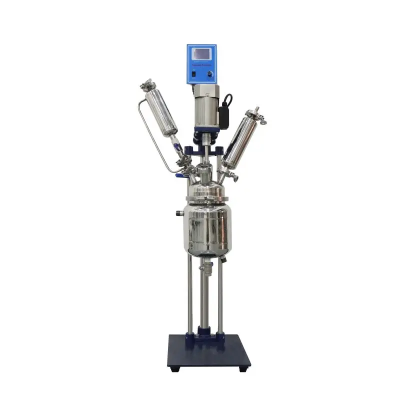

Small-Scale Stainless Steel Jacketed Laboratory Reactor 5L High-Temperature Double-Layer Vacuum Stirring Tank Positive