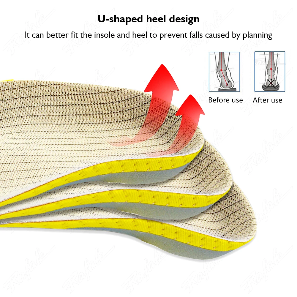 UPAKME Orthopedic Insoles EVA Orthotics Flat Foot Health Soles Pad for Shoes Inserts Arch Support Pads for Plantar Fasciitis Men