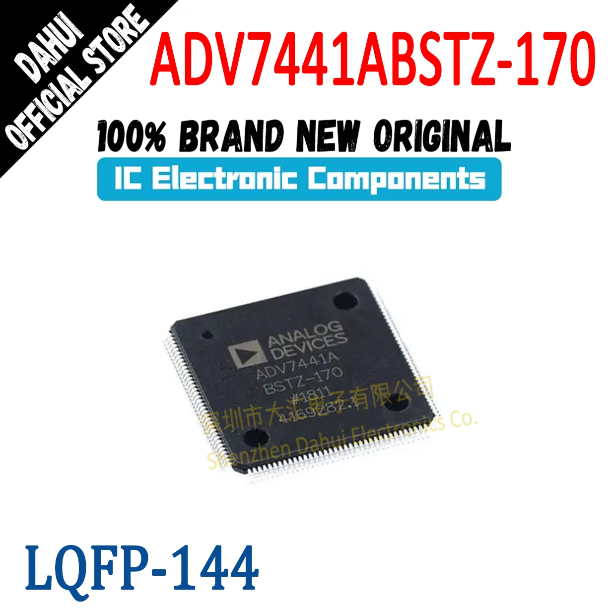 

Quality Brand New ADV7441ABSTZ-170 ADV7441ABSTZ ADV7441 ADV AD IC Chip QFP-144