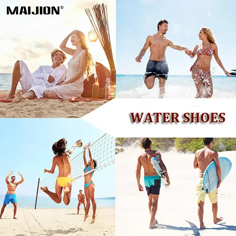 Men'S Water Shoes Barefoot Beach Sandals Quick Dry Wading Fishing Aqua Shoes Upstream Hiking Swimming Shoes Water Sneaker