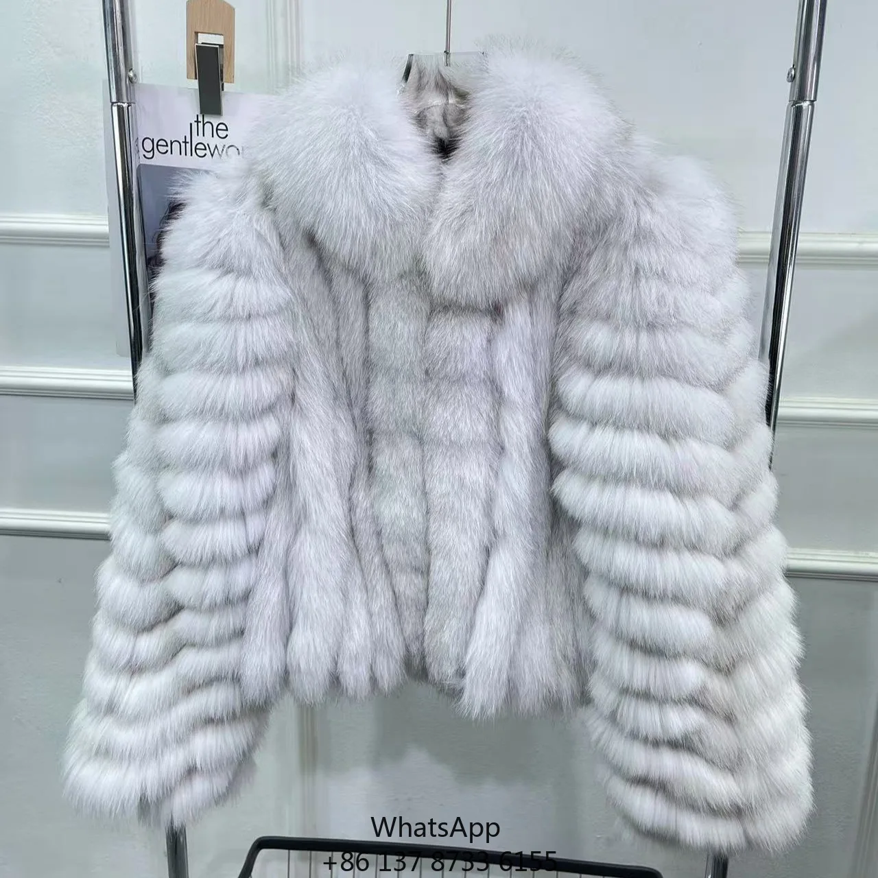 Women's Winter New Full Leather Breathable Casual Woven Fabric Fashionable Lapel Warm Short Fur Fox Fur Outwear