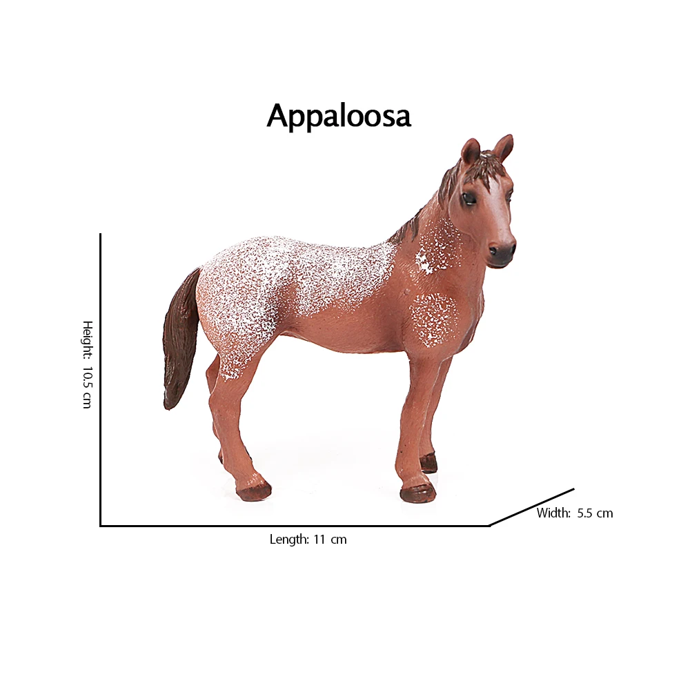 Horse Figurine Plastic Farm Animals Toy Horses Figurines Mustang Appaloosa Fjord Toys Action Figure Kids Gifts Christmas Present