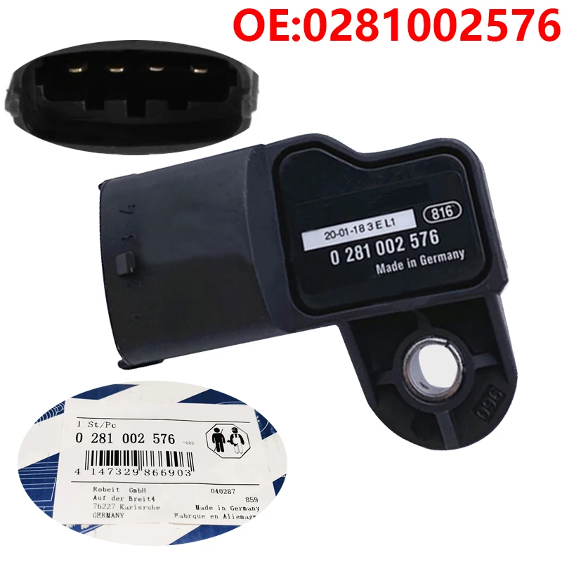 

For 0281002576 0281002743 Inlaatspruitstuk Druksensor 20524936 0281006102 Voor V1Olv1 O Vw Ivevo Renault 85