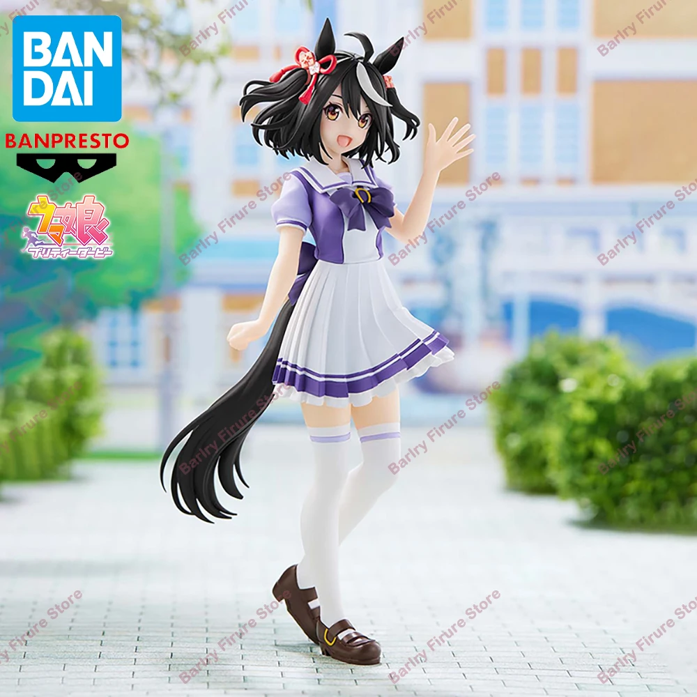 Original Original BANDAI BANPRESTO Uma Musume Pretty Derby Kitasan Schwarz Anime Figur Boxed Premium Tisch Ornament Modell Spielzeug Geschenk