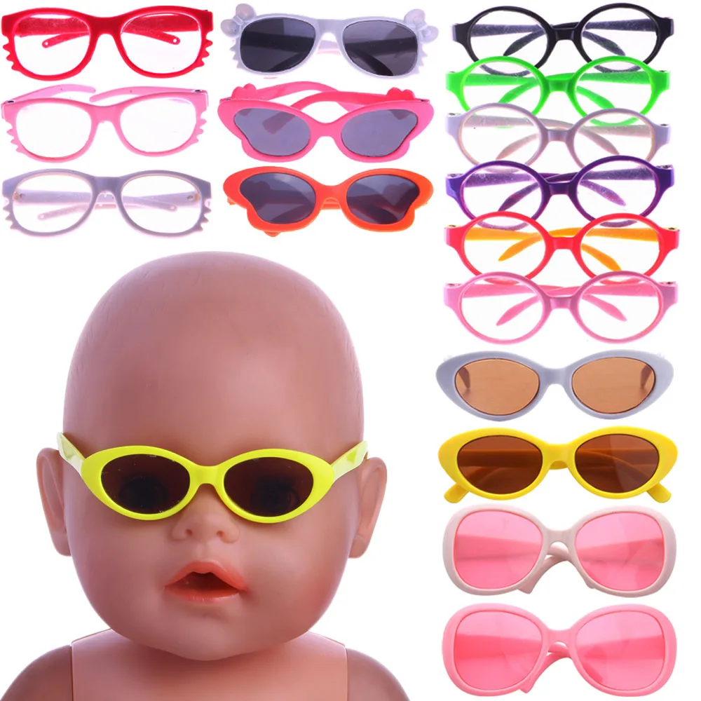 Pop Doll Glasses Colored Glasses For 18Inch American Doll&43Cm Reborn Baby Doll Clothing Accessories Our Generation Girl's Toy