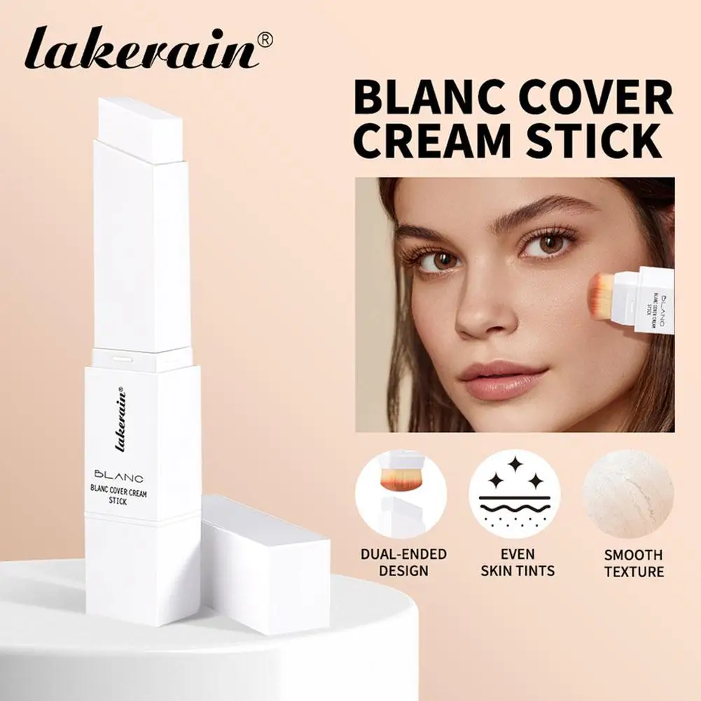 Color Changing White Foundation Concealer Stick Lightweight Moisturizing Brightening for All Skin Types Face Color Corrector