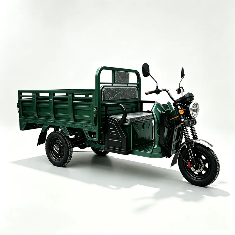 High Capacity Freight Transport Commute Three Wheeled Tricycle Sturdy Durable Electric Freight Passenger Trike