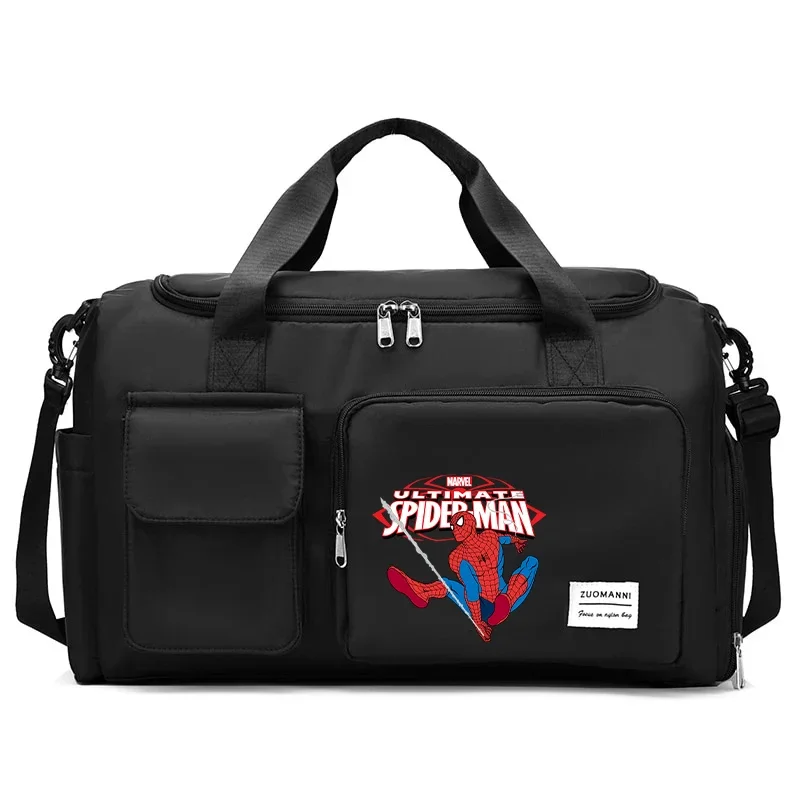 Spiderman Men Women Carry on Travel Bag Gym Weekend Duffle Bag with Shoe Compartment Sport Fitness Hand Case Marvel Disney Gifts