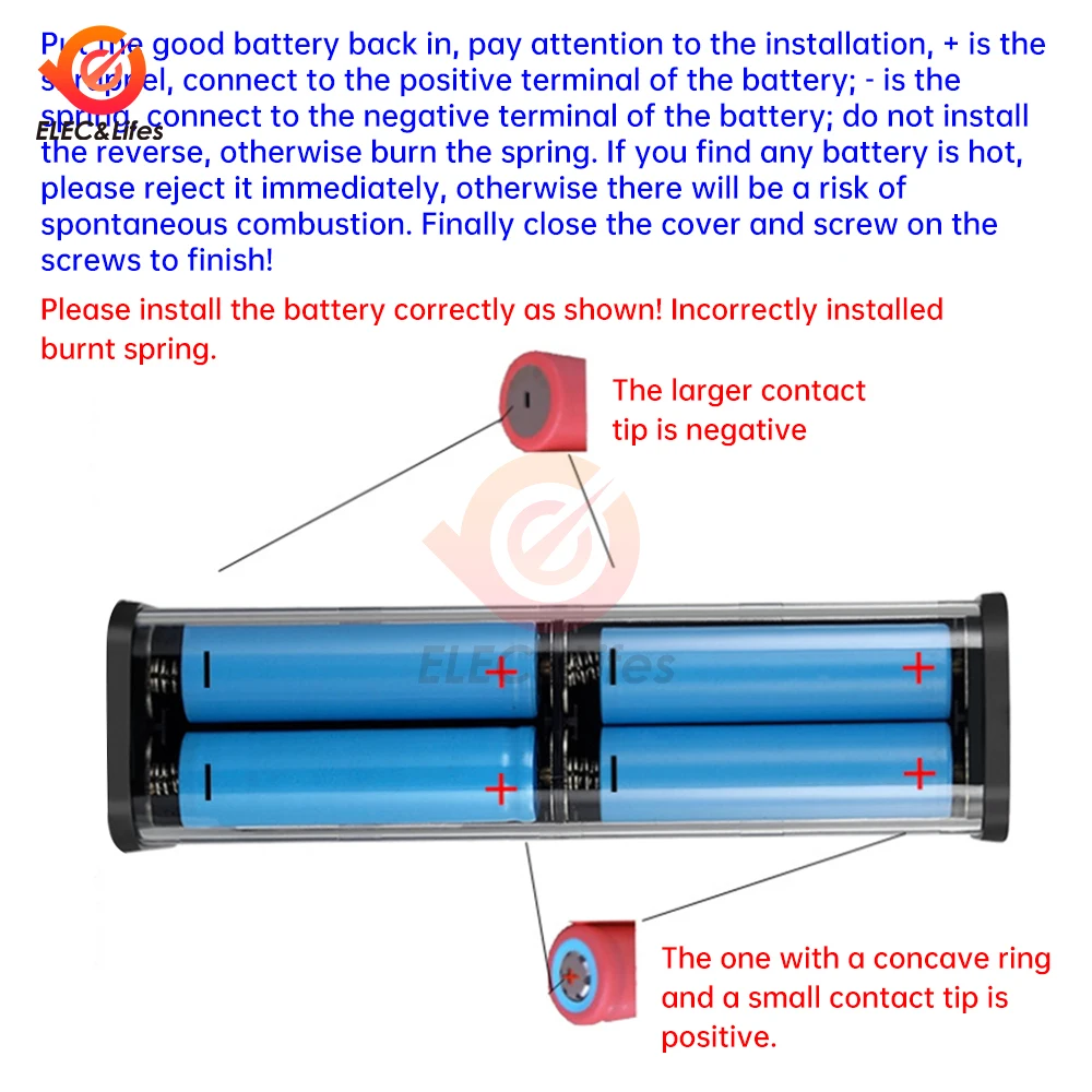 22.5W 8*18650 Batterij Houder Dual USB Power Bank Batterij Box Mobiele Telefoon Oplader DIY Shell Case lading Storage Case Voor Xiaomi