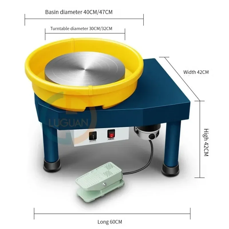 Upgrade Ceramic Drawing Machine Rotary Table Children's Ceramic Bar Continuously Variable Speed Mini Clay Machine