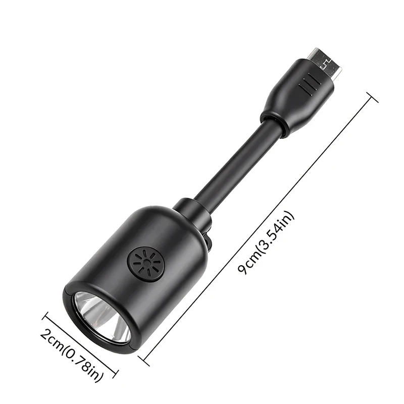 New Type-C mini bright LED flashlight outdoor portable universal adjustable cycling night light multi-purpose