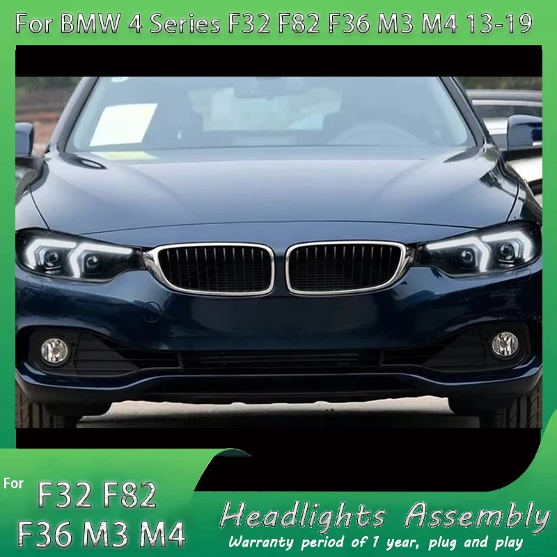 

Автомобильные светодиодные фары в сборе для BMW 4 серии F32 F36 F82 2013-2020, 420i 428i 435i 440i M4, комплект для лазерного апгрейда, аксессуары