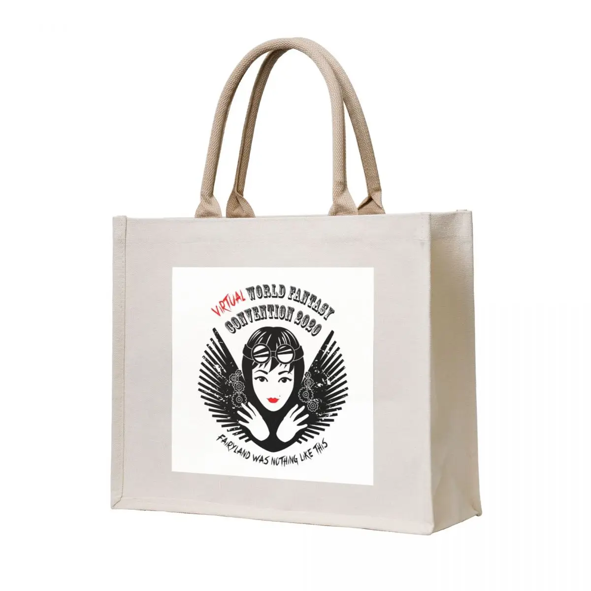 

Virtual World Fantasy 2020 Logo Tote Bag Handbags reusable shopping bag Woman shopper bag large tote