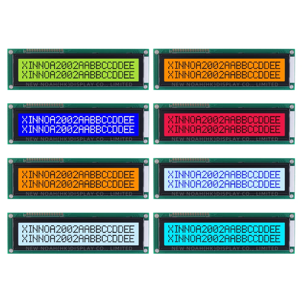 Red Light Black Letters 2002B Character LCD Module 2*20 Voltage 5V 3.3V Optional ST7066U LCD Dual Row Interface LCD Screen
