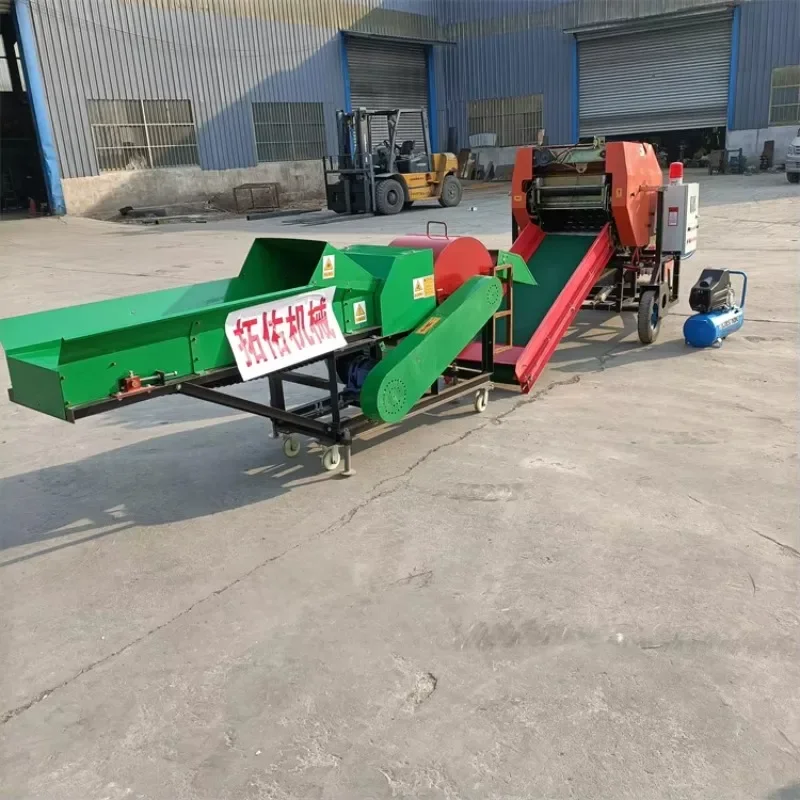 Automatic Straw Baler Machine Hydraulic Hay Baling Equipment for Farm and Livestock Use