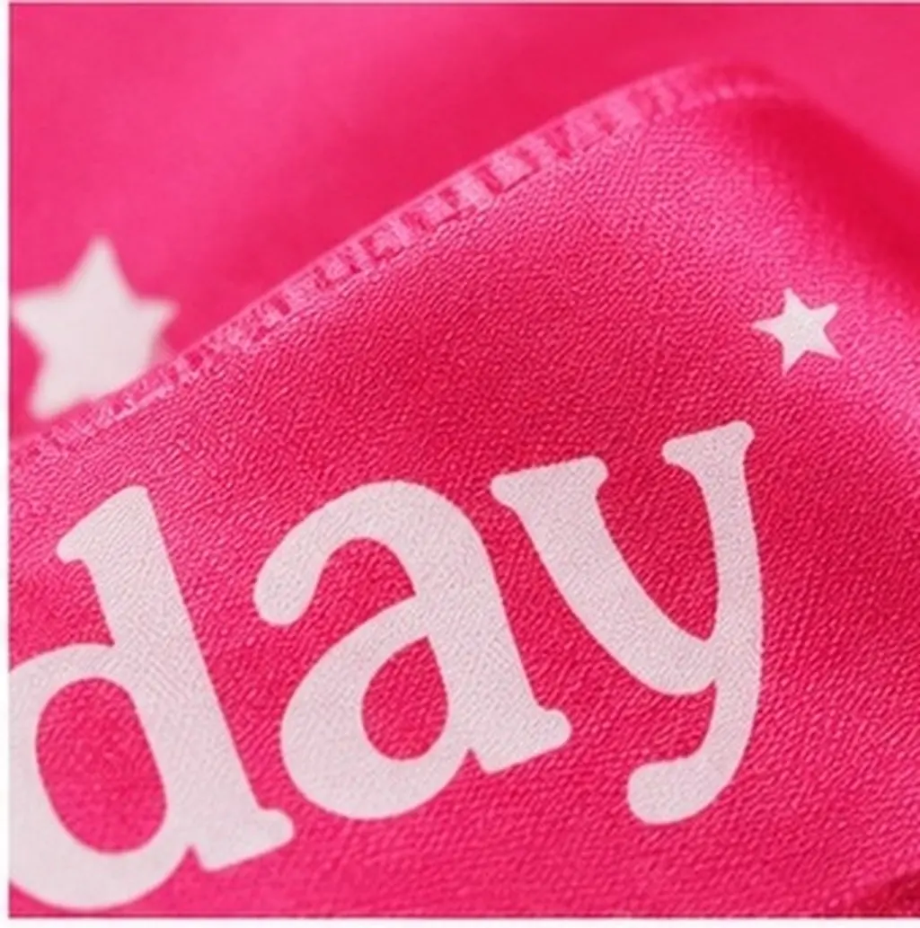 1pc Premium Shoulder Party Favor Decor Sash Birthday Party Supplies Cloth Sash Shoulder Ribbon For Birthday Event
