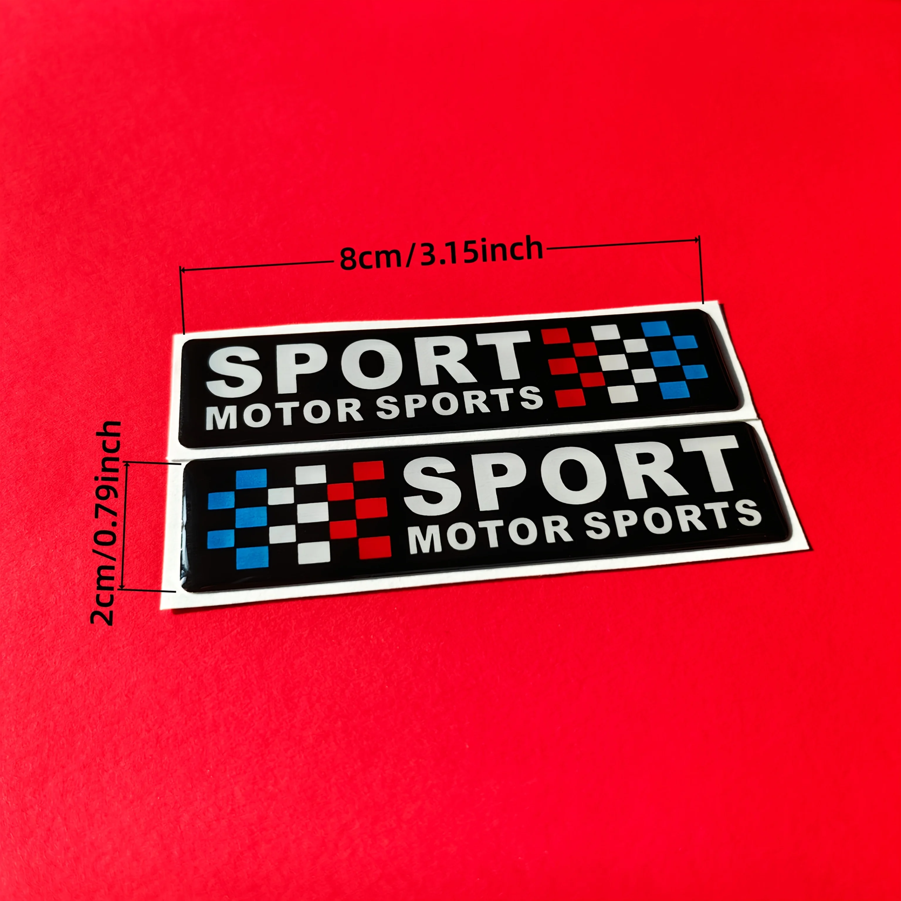 2PCS/SET "SPORT MOTOR SPORTS" Car Sticker, Ideal for Car Windows, Laptop Covers, Water Bottles & Phone Cases
