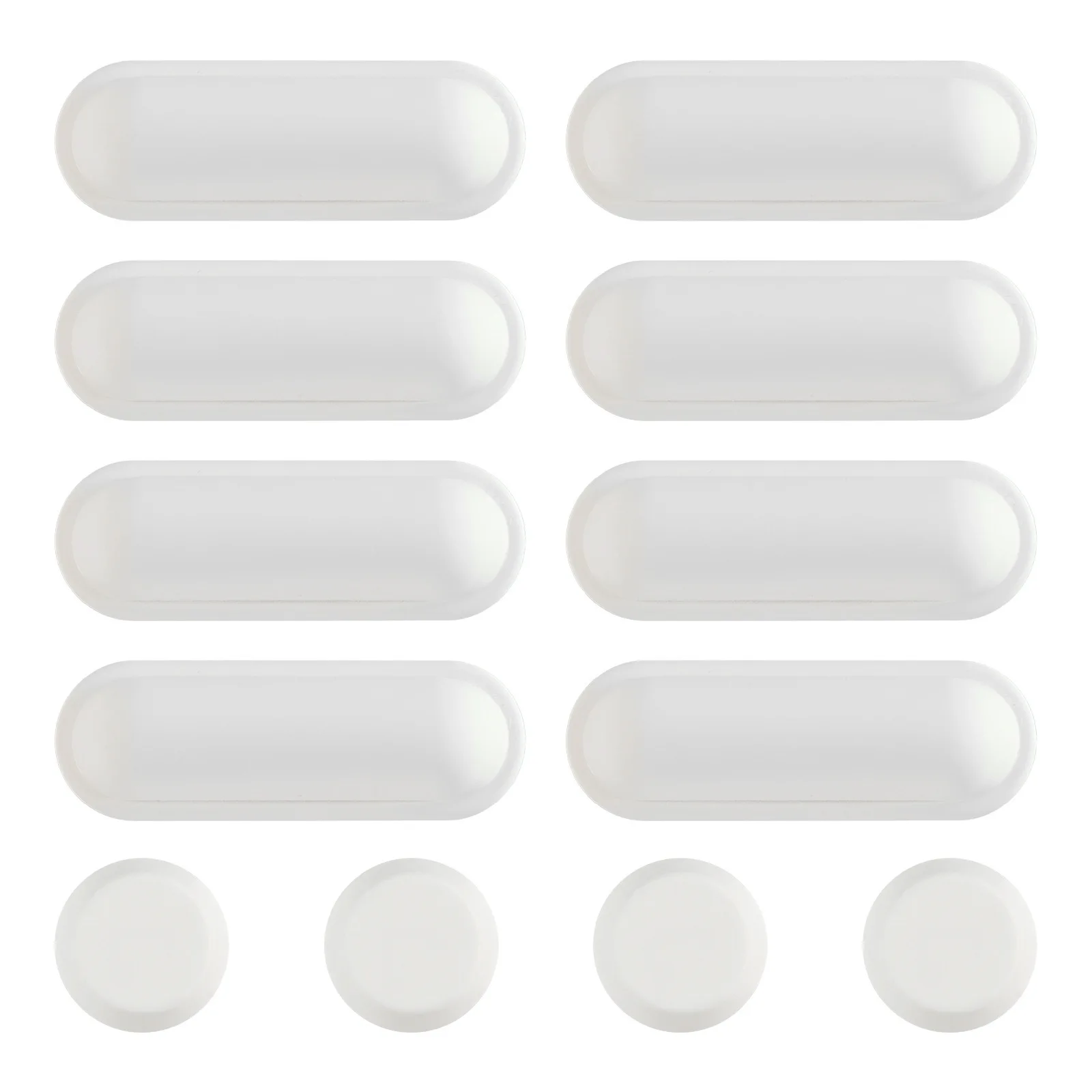 12pcs Anti-Slip Gasket Toilet Universal Toilet Lid Cushion Seat Pad Buffers Stop Bumper Shock Absorber Bathroom Toilet Seat Kits
