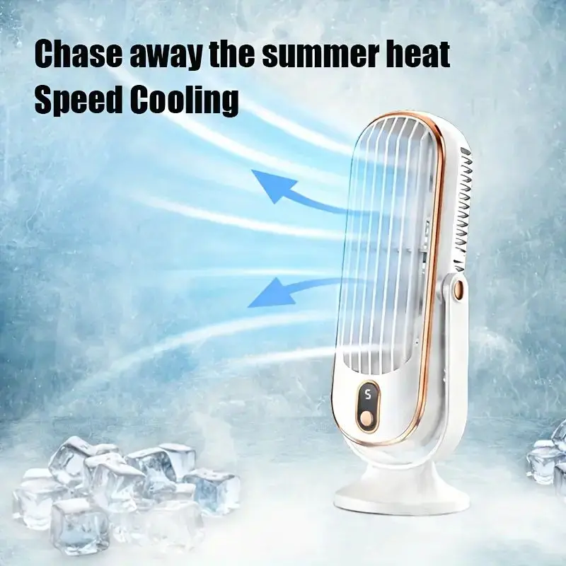 Portable USB Fan | 5 Speeds, 720° Swivel, Quiet Cool Breeze, Air Circulation, Indoor/Outdoor Use, Ideal For Home, Office, Travel image 6