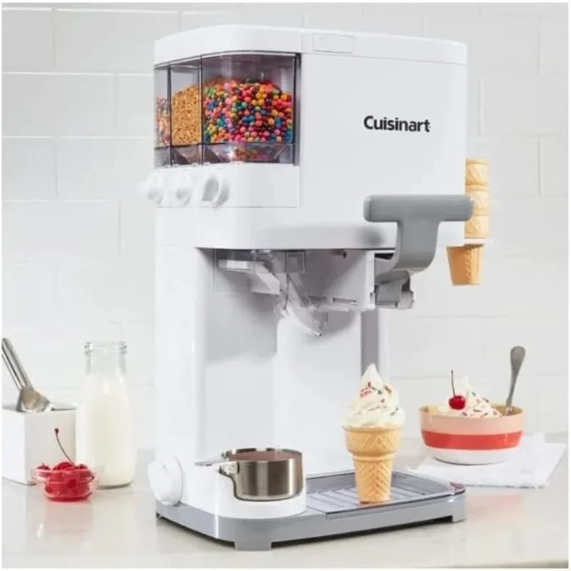 Cuisinart Soft Serve Ice Cream Machine- Mix It In Ice Cream Maker for Frozen Yogurt, Sorbet, Gelato, Drinks 1.5 Quart