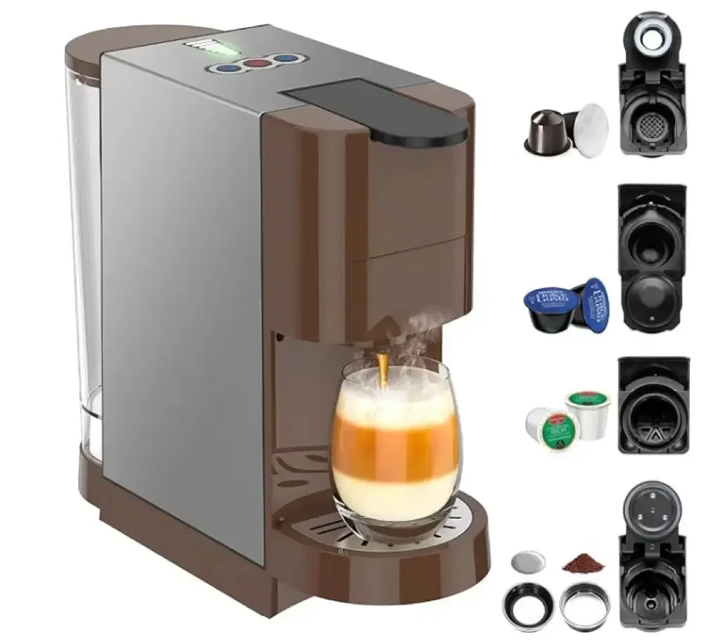 Multifunctional 5in1 19BAR Espresso Machine K-cup/Dolce Gusto/Ground Coffee/44mm ESE (Green)