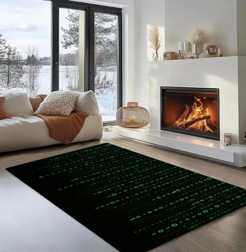 Carpet Featuring Underwater World Sharks Kitchens Rug for Bathrooms Living Rooms Entrances Camping Picnics Office Carpets