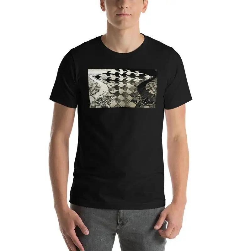 T Shirt Escher Surrealism Art Heavy Cotton