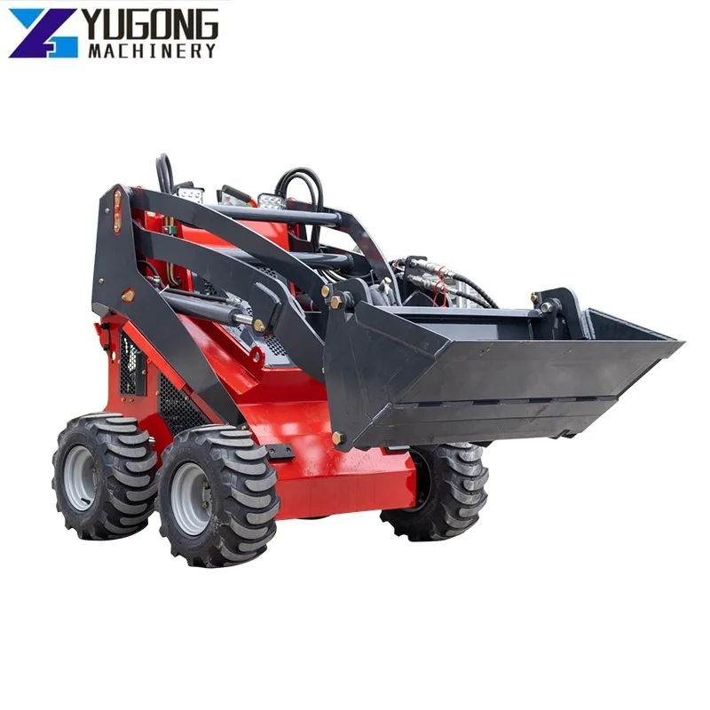 Engine Manufacturer Small Mini Skid Steer Loader 5 Ton Filler Rippers Forks Wheel Loader Skid Loaders for Sale