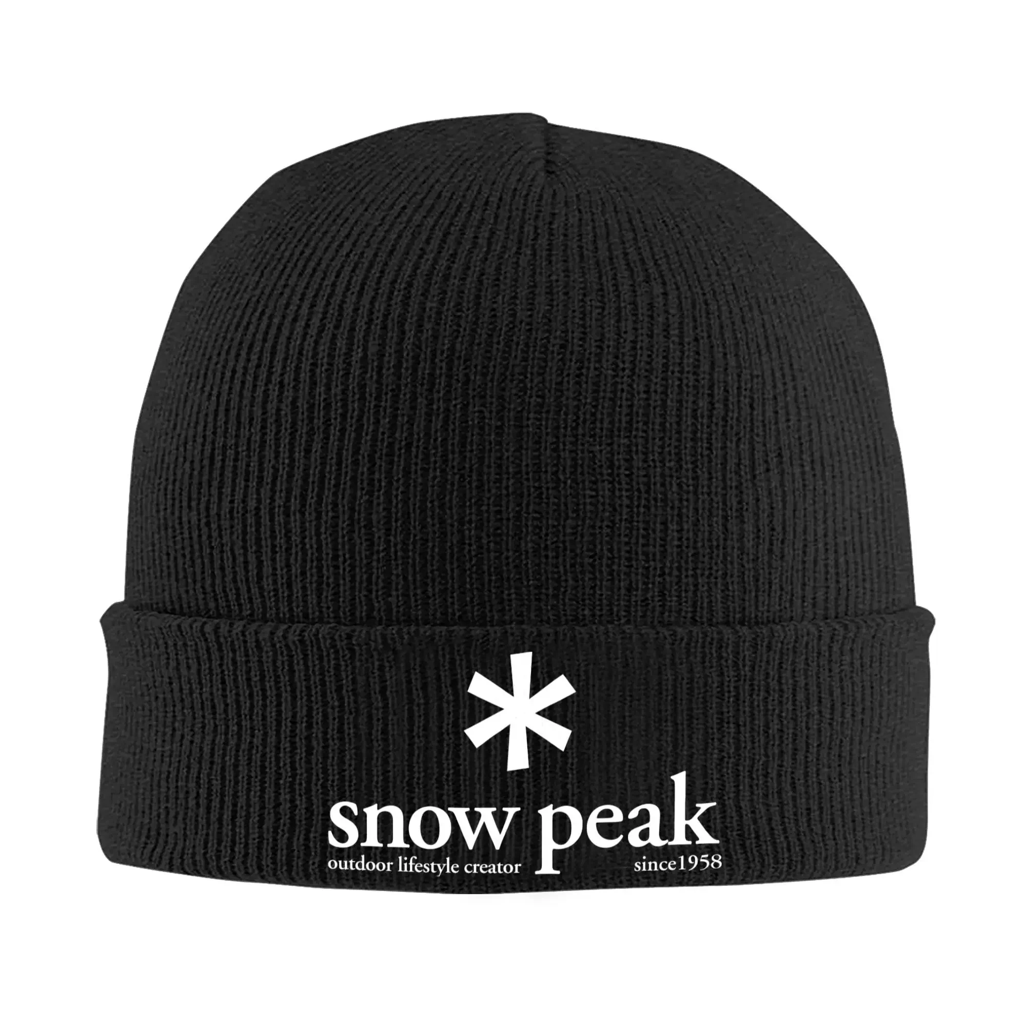 

Snow Peaks Sport Knitted Hat Women's Men's Beanies Winter Hat Acrylic Casual Melon Cap