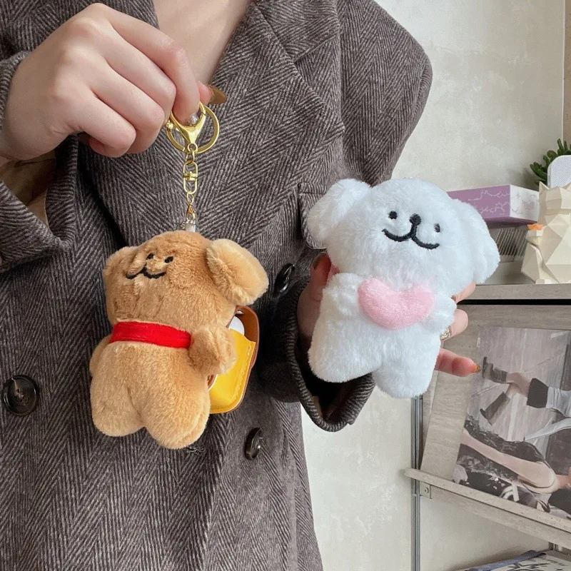 ل AirPods Pro 2nd حافظة لطيف أفخم المالطية الكلب غطاء من البولي يوريثان ل AirPods 4 3 2 زوجين سلاسل المفاتيح سماعة شحن صندوق قلادة هدية