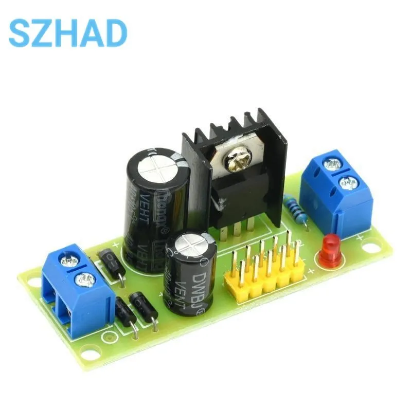 L7805 LM7805 Step Down Converter Board 7.5V-20V To 5V 1.2A Regulator Buck Power Supply Module For Arduino