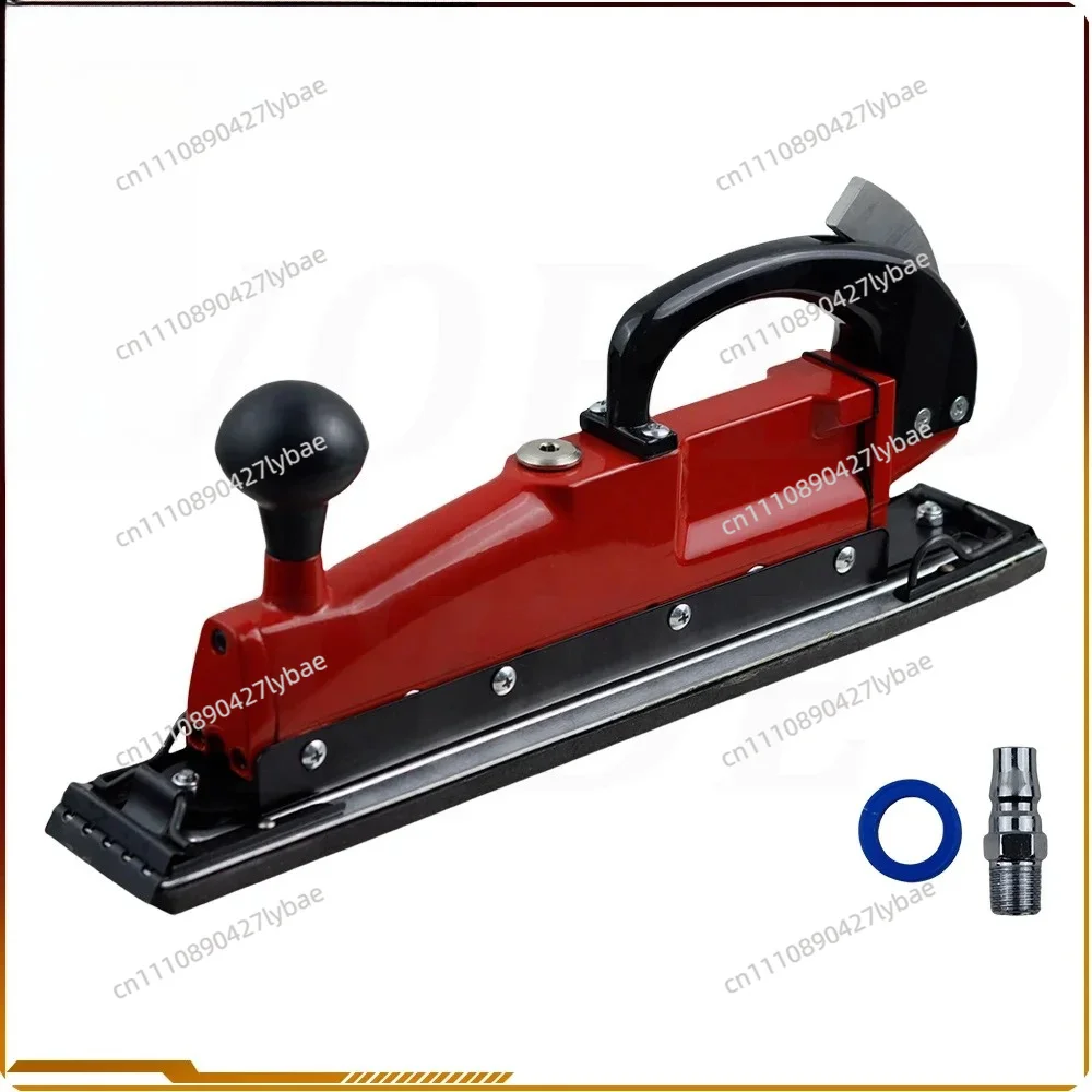 395x67mm Pneumatic Straight Line Air Sander Twin Piston Longboard Polisher Metal Wood Floor Buffing Machine 3000 RPM