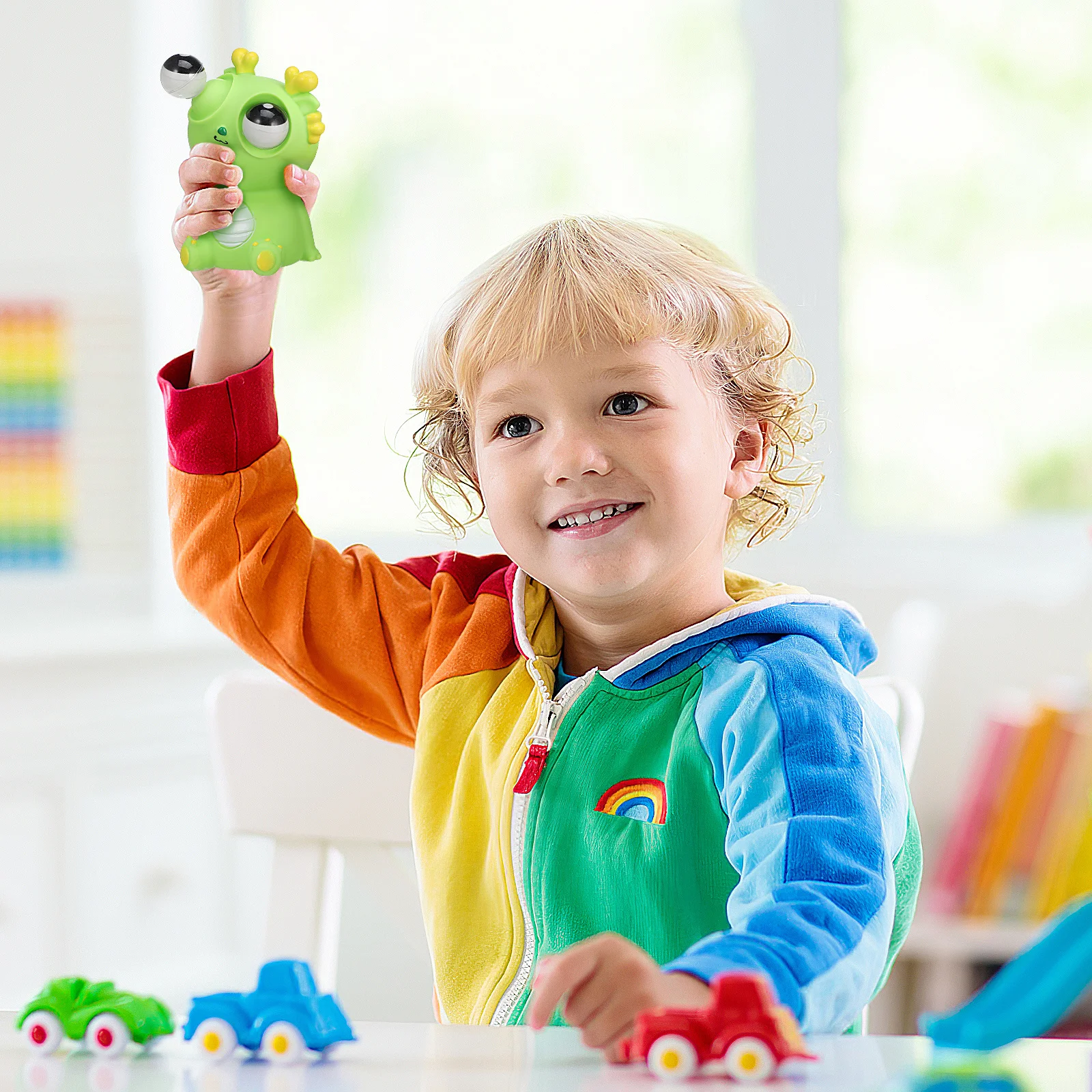 

Popping Eyes Dinosaur Stress Relief Squeeze Gadget Funny Office Home Travel Decompression Portable Anxiety Gift