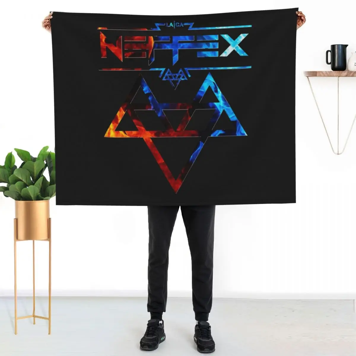 

Neffex Throw Blanket Cozy Throw Blanket for Bed Sofa Chair