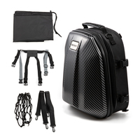 Motorcycle Hard-shell Multi-functional Rear Tail Bag Shoulder Bag For Motorcycle Riders Waterproof Anti-theft Helmet Bag