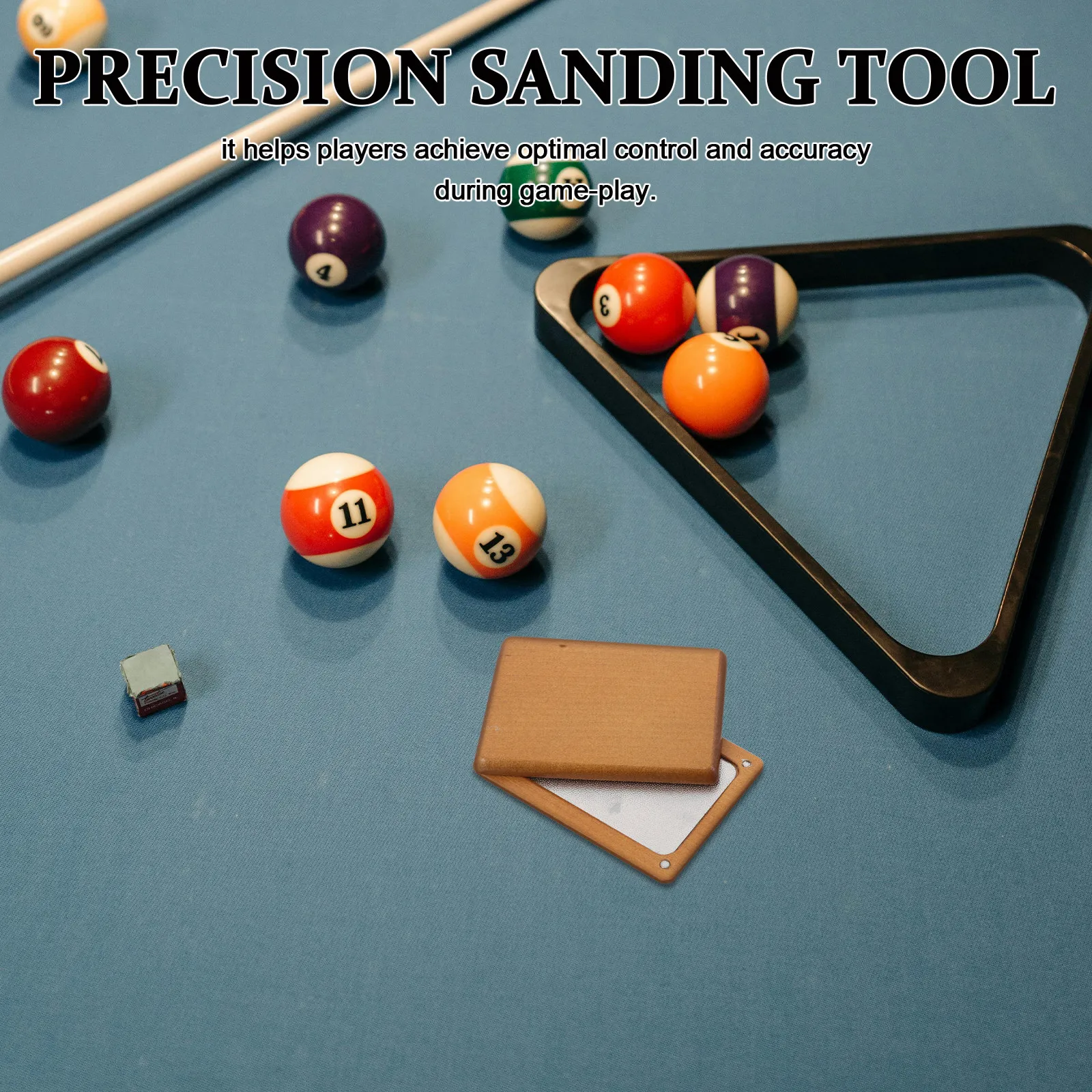 

Wooden Pool Cue Tip Shaper Precision Sanding Tool for Billiard Stick Repair Club Home Use Billiards Accessories