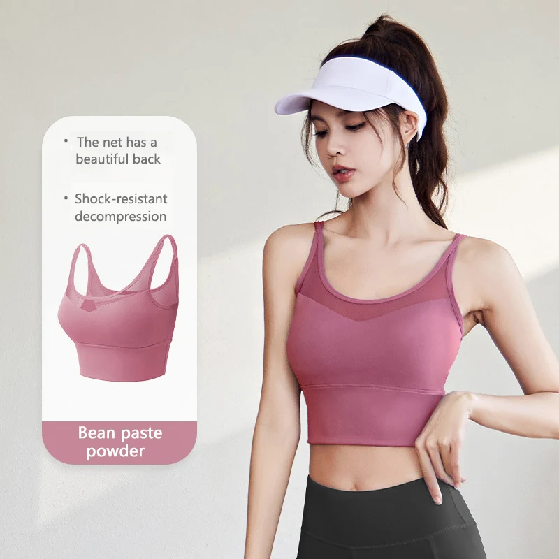 

Women Sports Bra Top Push Up Fitness Yoga Bra Underwear Sport Tops Breathable Anti-shock Workout Top Workout Brassiere