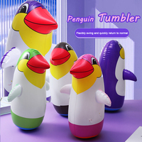 36/45/70cm Tumbler Balloon Toy Inflatable Penguin Cartoon Animal Tumbler Relieve Stress Relax Children Toy Boy Girl Toys Game