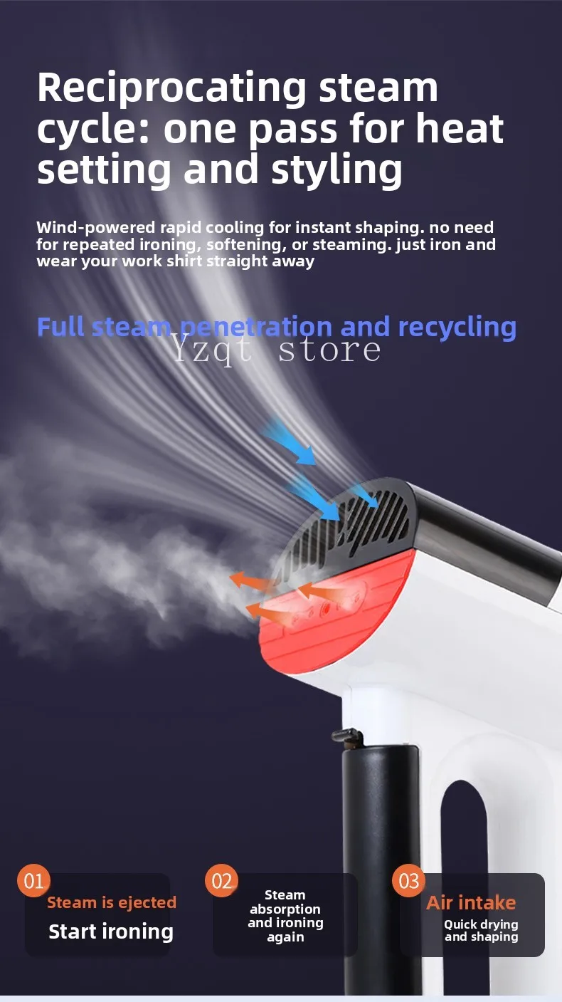 Handheld hanging iron Small portable vacuum adsorption electric iron Flat ironing artifact