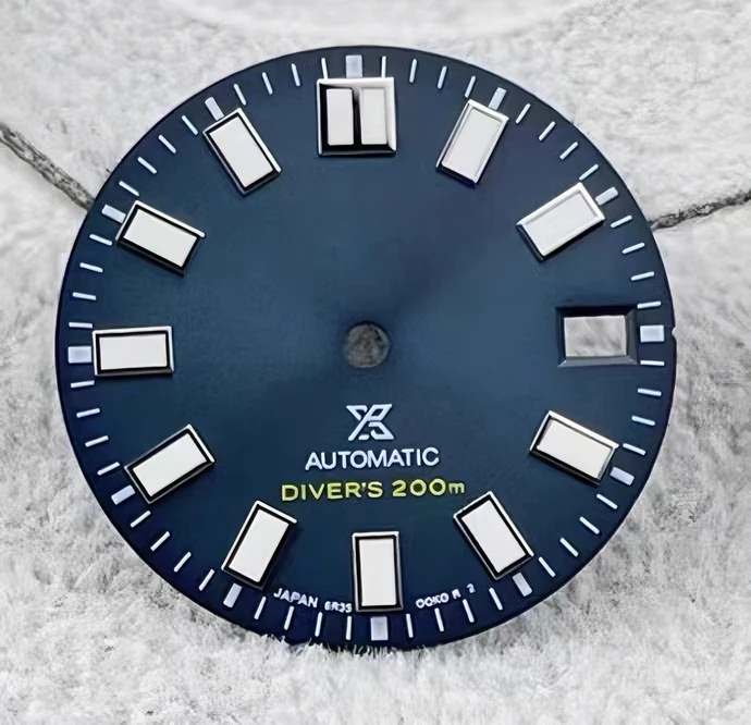 28.5mm NH35 Dial NH36 dial no logo Sunray 62MAS Prospex Green Mod Fit NH35/NH36 Modified Replacement Parts for seiko mods parts