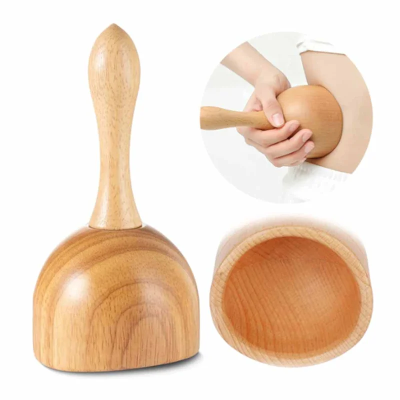 Wood Cupping Therapy Massage Tools Cup,Lymphatic Drainage Massager Tools for Wood Therapy Body Anti-Cellulite Cup