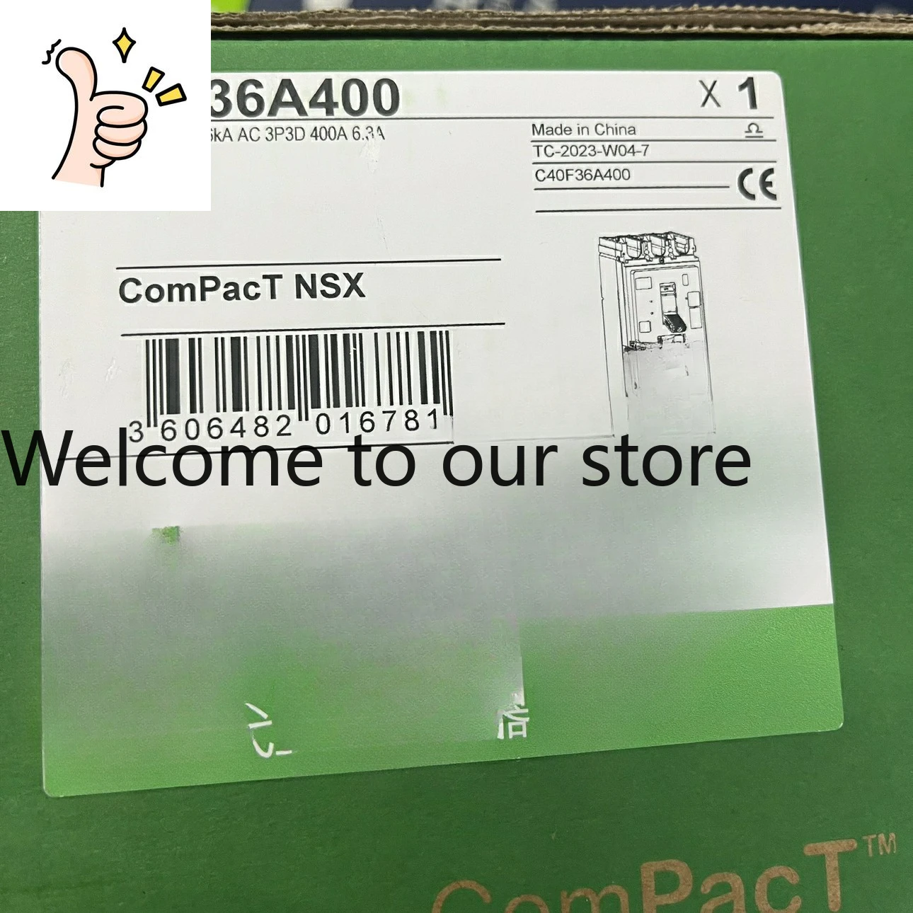 

Molded Case Circuit Breaker NSX400F 400A 6.3A Fixed C40F36A400