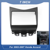 7 Inches Car Android MP5 Player Frame 2Din Install Head Unit Fascia Dash Cover Pnael Tirm Kit for 2002-2007 Honda Accord Radio