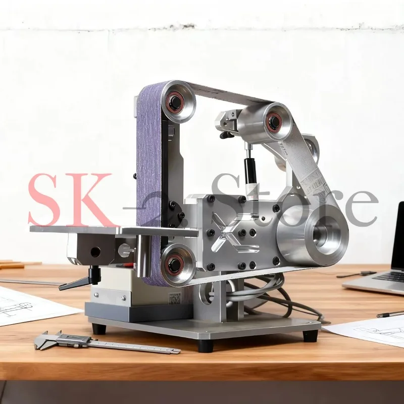 Large Industrial Grade Belt Polisher Vertical & Horizontal Dual-USE High-power Woodworking Trimming and Grinding 915*50