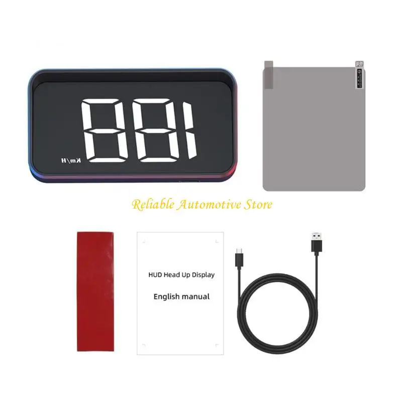 M68B High Brightness LED Head Up Speed Display With Real Time Data& Navigation Projector For Vehicles Safe Driving Experience