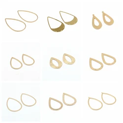 Hammered Charms,Brass Drop Shaped Pendant,Findings Accessories For Diy Earrings Necklace Bracelet DIY Making,Jewelry Supplies
