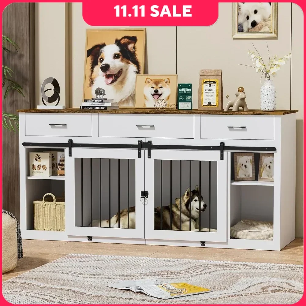 Large Dog Crate Furniture, 70.9